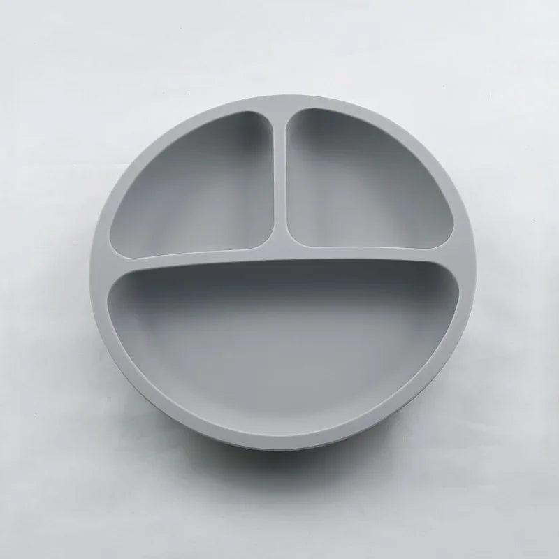 Suction Cartoon Children Dishes Feeding Toddler Training Tableware Retro Kids Smile Face Bowl