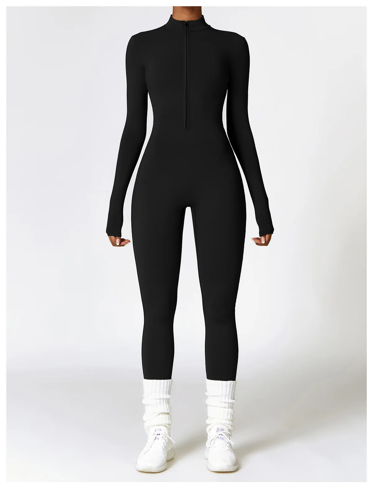 Zipper Yoga Rompers Jumpsuit