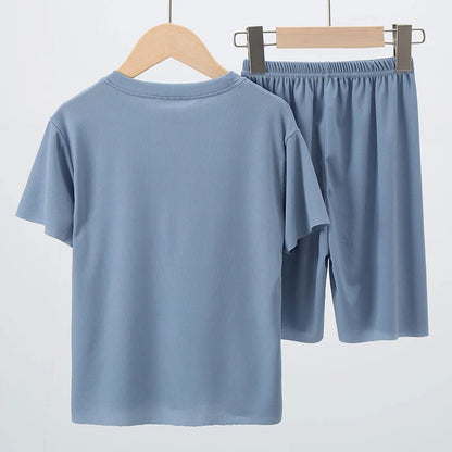 Children's ice silk pajamas