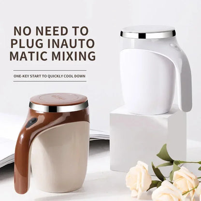 Electric  Portable Coffee  Stirring Cup Mug Stainless Shaker