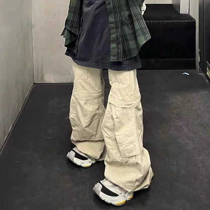 Street Flared Detachable  Cargo  Pants