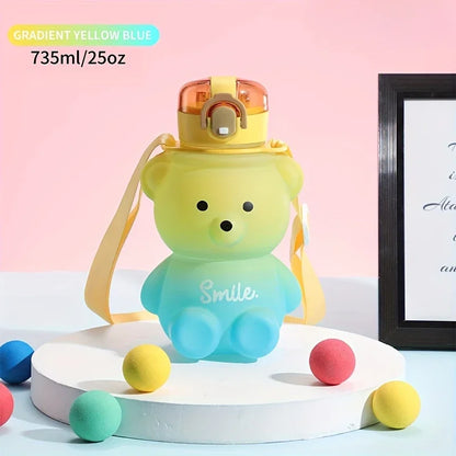 Cute Bear Water Bottle  1pc