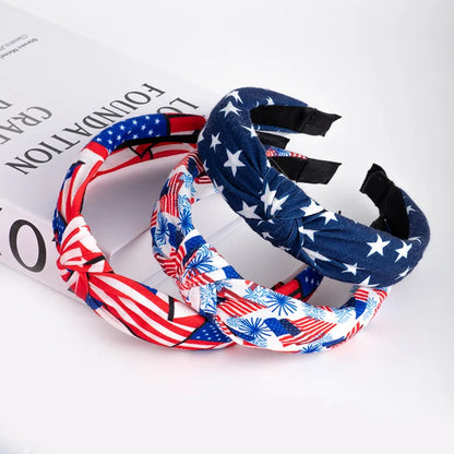 USA Fourth of July Flag Print Headband