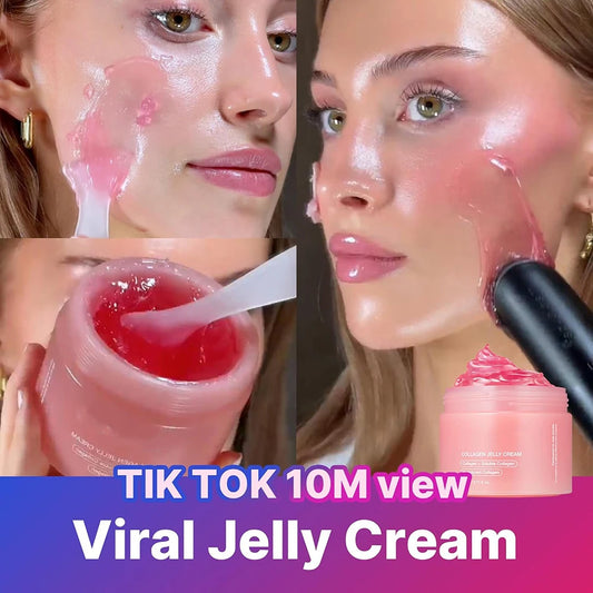 24H Glow & Lift Collagen Jelly Cream with Niacinamide & Hydrolyzed Collagen – Strengthen Skin Barrier, Hydrate & Anti-Aging Moisturizer