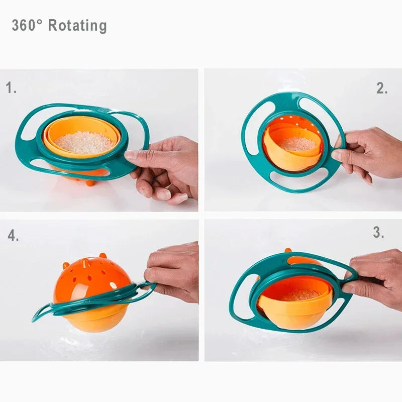 Gyro 360 Rotate Spill Proof Feeding Dish