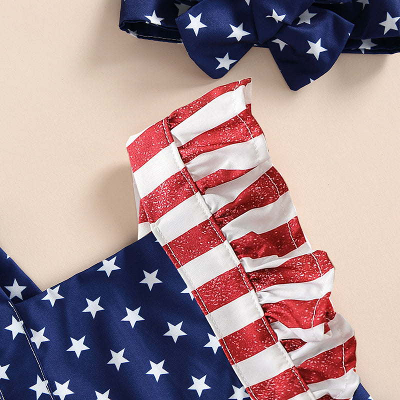 0-18M Infant Baby 4th of July Romper