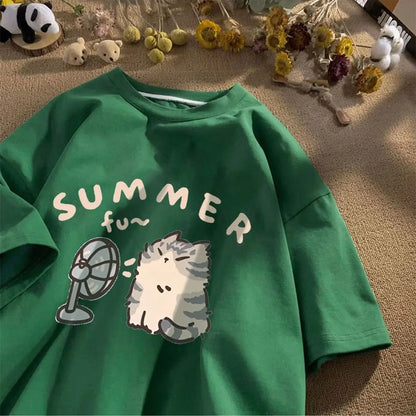 Minimalist Printed Summer T-shirt
