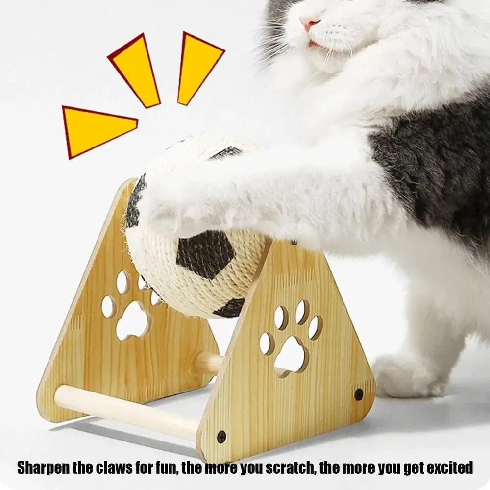 Wood Base Durable Cat Scratcher