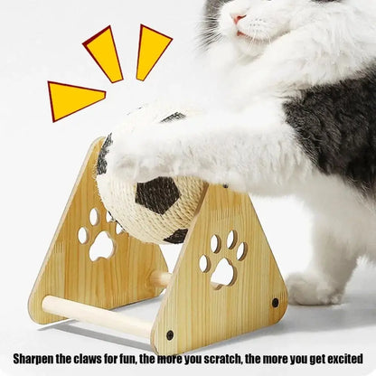 Wood Base Durable Cat Scratcher