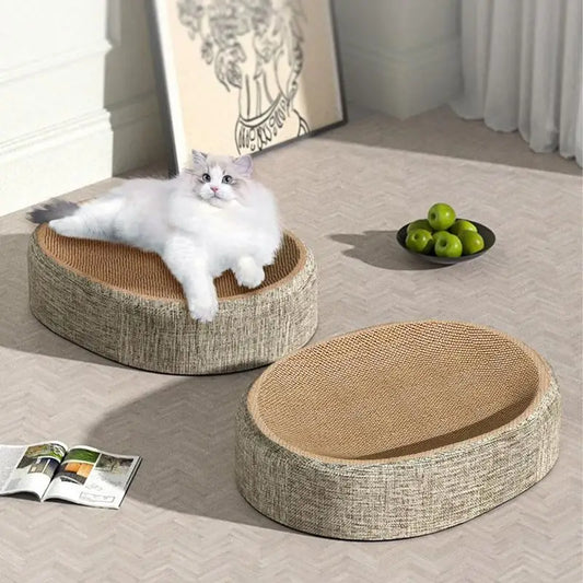 Oval Shaped Sisal  Scratch Pad For Cats