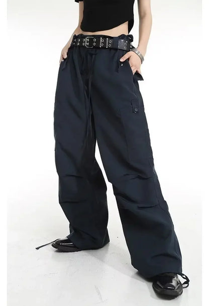 American Retro Street Girl Workwear Pants