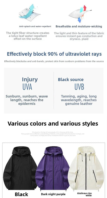 UPF50+ Breathable UV Protection  Jacket