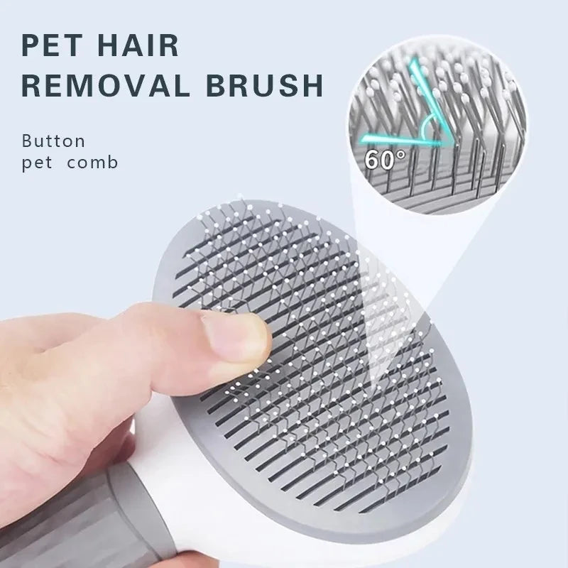 Pet Hair Remover Self Cleaning  Brush