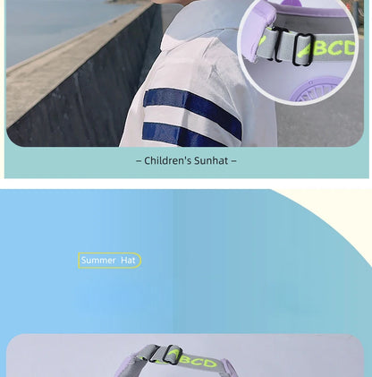 UV Protection Charging Fan Cap