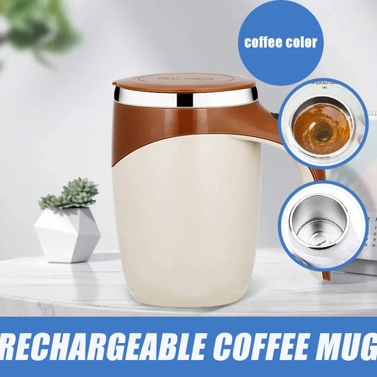 Electric  Portable Coffee  Stirring Cup Mug Stainless Shaker