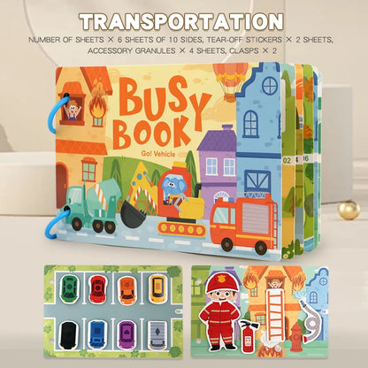 Montessori Baby Busy book Early Learning Education Toy