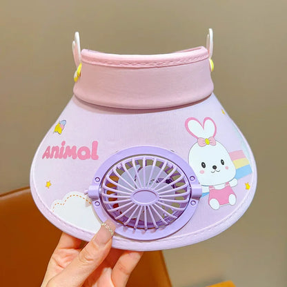Children's Girls Boys Sun  Protection Fan Hat
