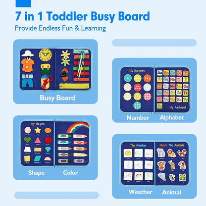 Montessori Busy Board  Activities Education Toys Basic Dress Motor Skills