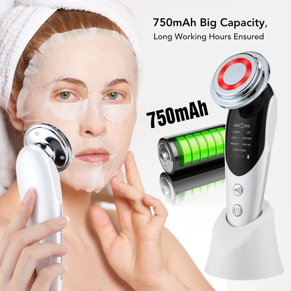 7 in 1 RF EMS  Wrinkle Removal Face Lift Multifunction Facial Massager Skin Care