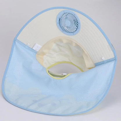 UV Protection Kids Solar/USB Charging Fan Hat  Outdoor activity Cyclyng ,Fishing