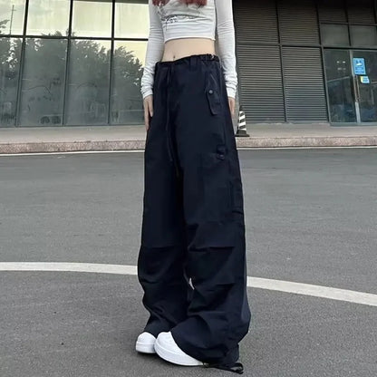 American Retro Street Girl Workwear Pants