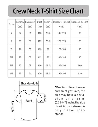 Summer Streetwear New Arrival T-Shirt - Fashion Unisex Oversized Round Neck