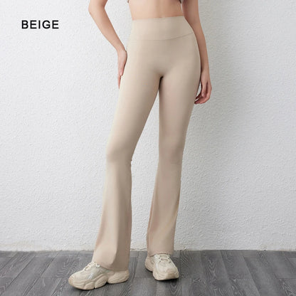 Peach flared  yoga pants