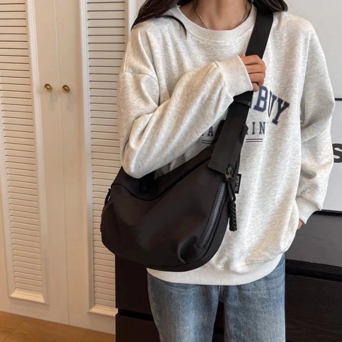 Casual Canvas Crossbody Bag