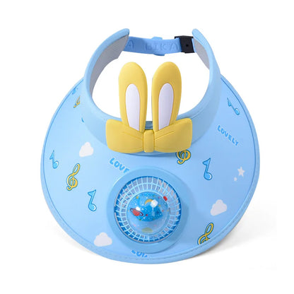 UV Protection Charging Fan Cap