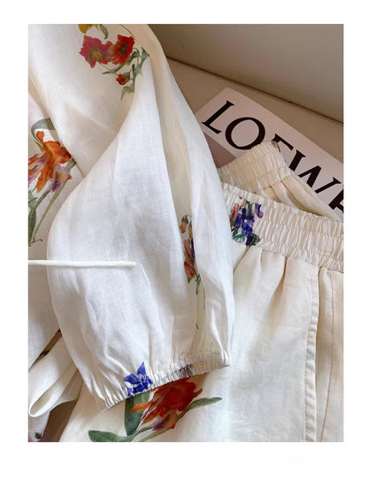 Lace & Light – Lantern Sleeve Summer Outfit