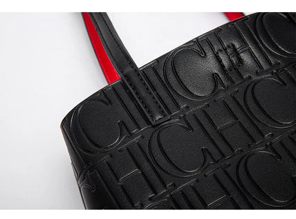 Embossed Leather Handbag