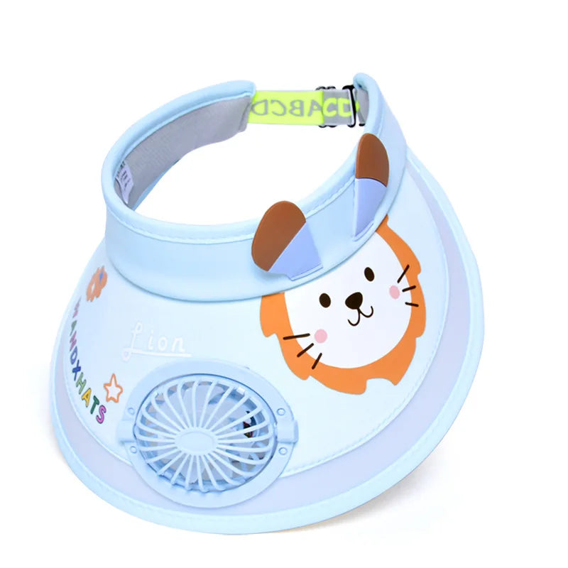UV Protection Charging Fan Cap