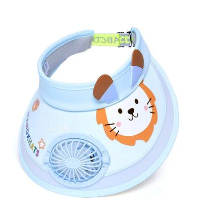 UV Protection Charging Fan Cap