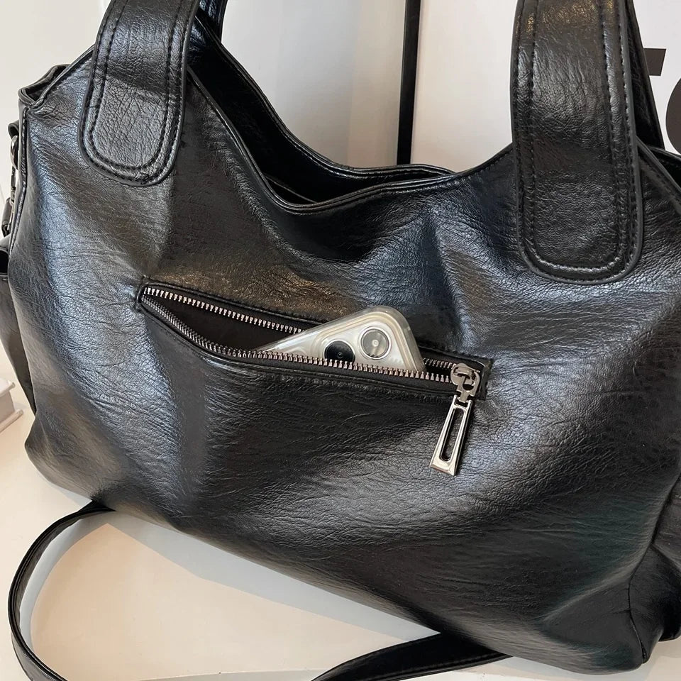 Dual Zipper Handbag
