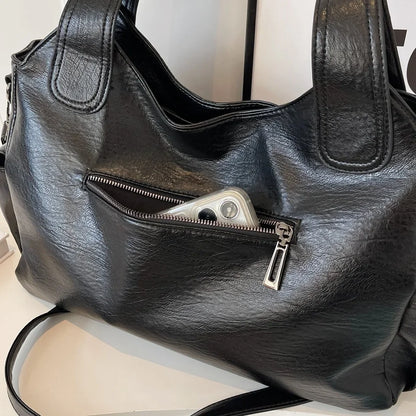 Dual Zipper Handbag