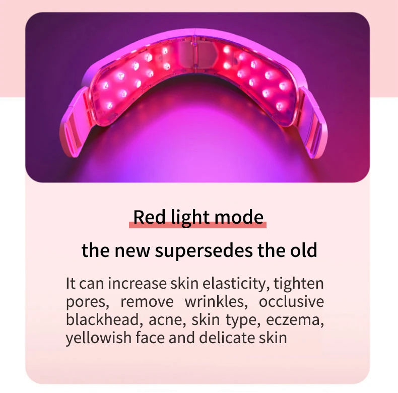 LED Photon Therapy Facial Lifting & Slimming Massager – Heated V-Face Double Chin Reducer & Skin Tightening Device