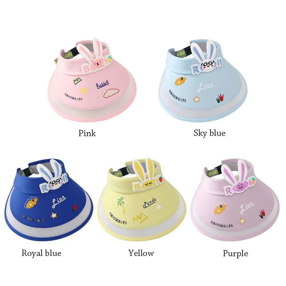 Rabbit Ear Empty Top Fan Hat USB Rechargeable