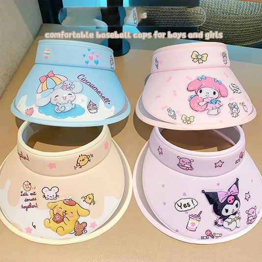 My Melody Cute Kuromi Anti-Uv  Sun kids Hat