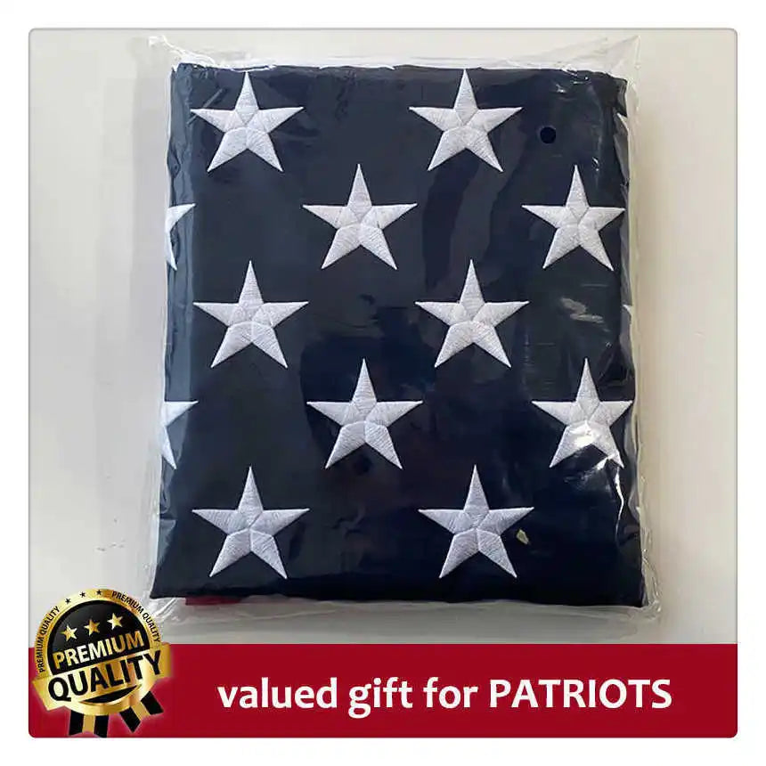 Oxford Nylon American Flag  Embroidered Stars