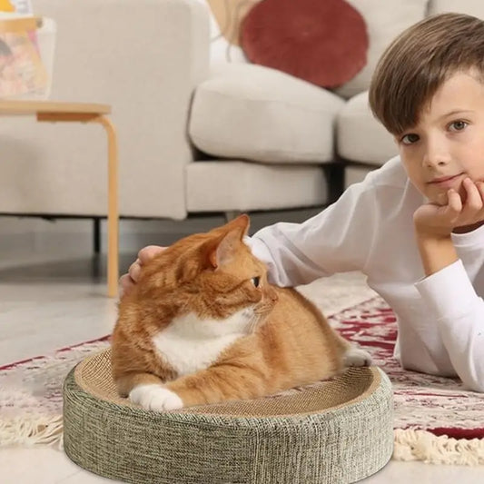 Oval Shaped Sisal  Scratch Pad For Cats