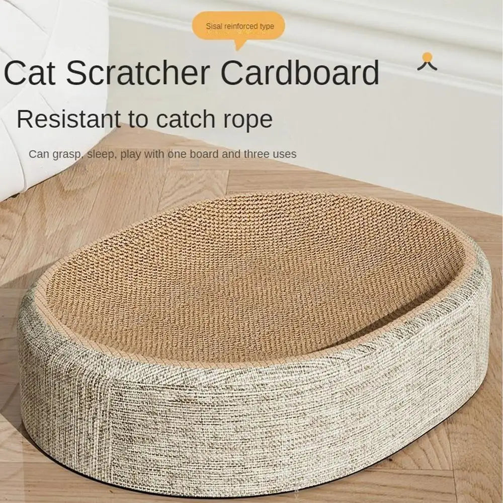 Oval Shaped Sisal  Scratch Pad For Cats