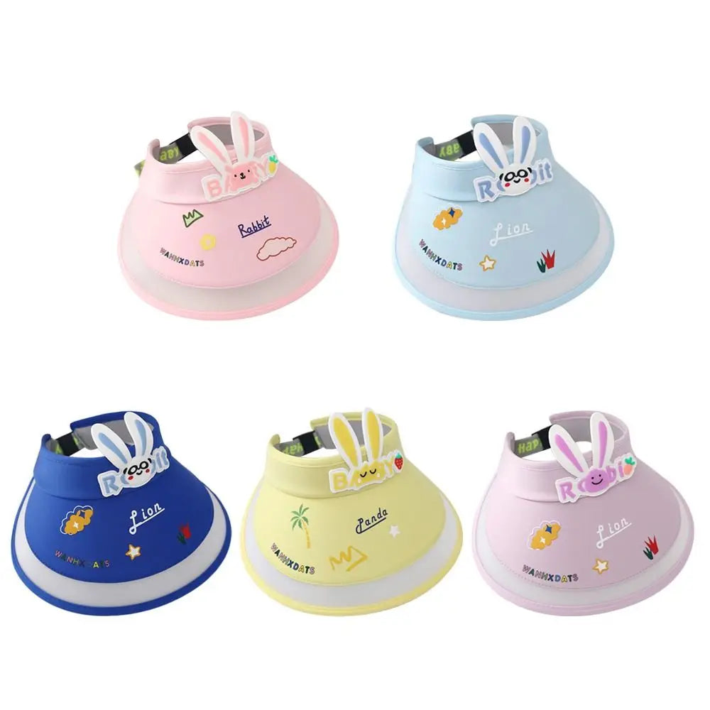 Rabbit Ear Empty Top Fan Hat USB Rechargeable