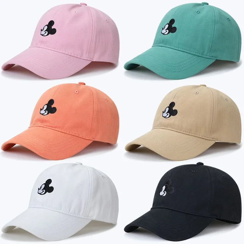 Unisex Cap Mickey Cartoon Cotton  Cap For Men Women StreetWear