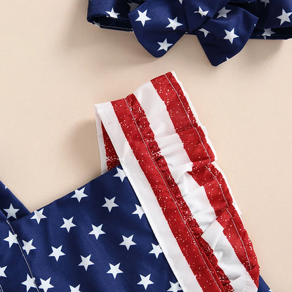 0-18M Infant Baby 4th of July Romper