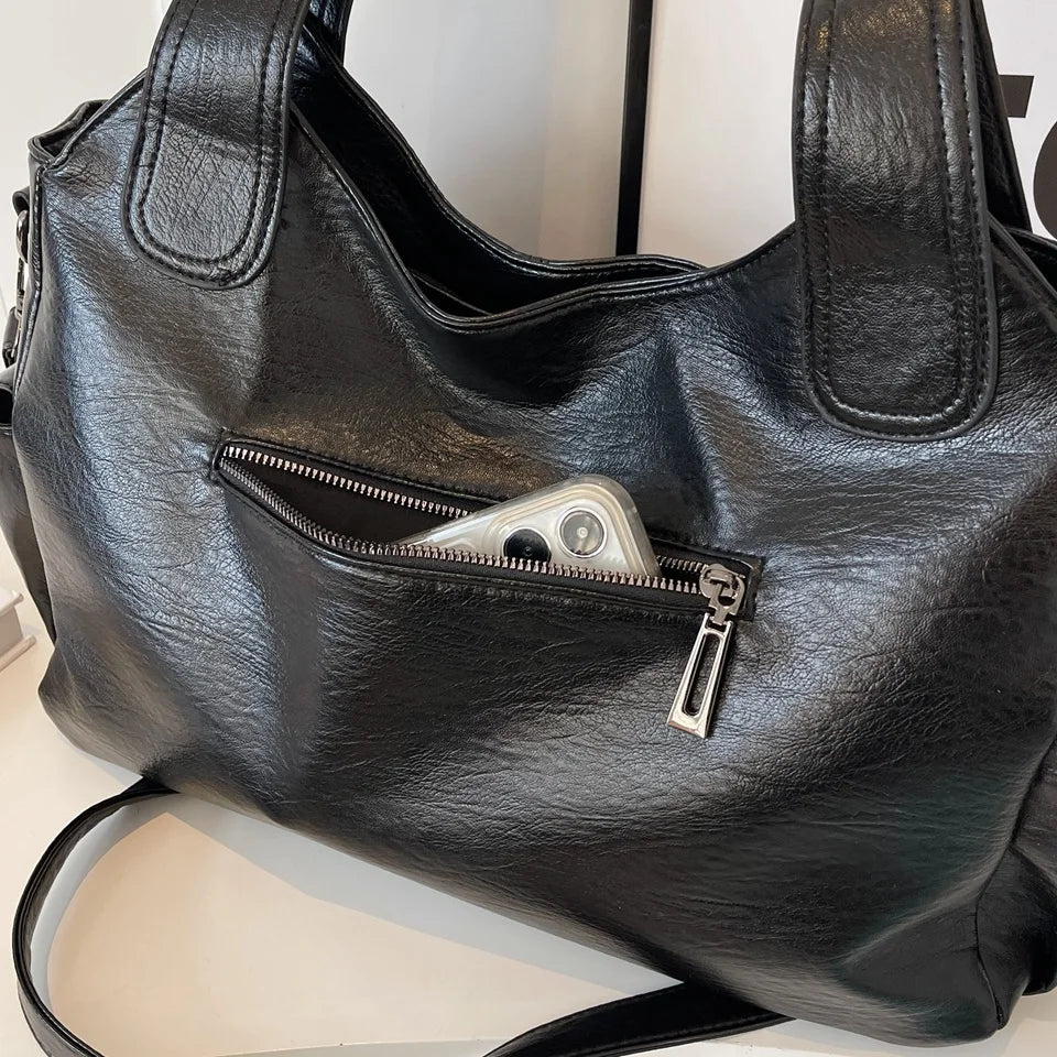 Dual Zipper Handbag