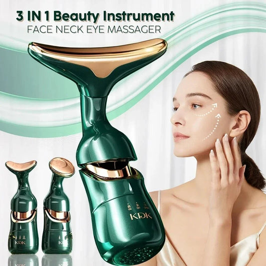 3 In 1  Neck Facial Eye Massager Facial Lifting Face Slimmer EMS Beauty Skin Tightening  Device