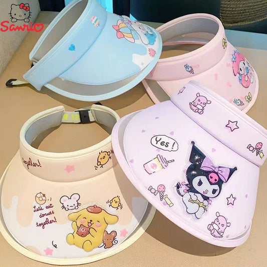 My Melody Cute Kuromi Anti-Uv  Sun kids Hat