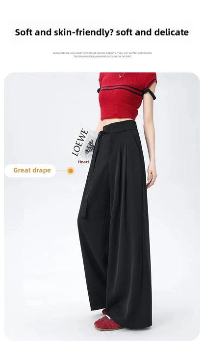 Korean Style Wide Leg Suit Pants