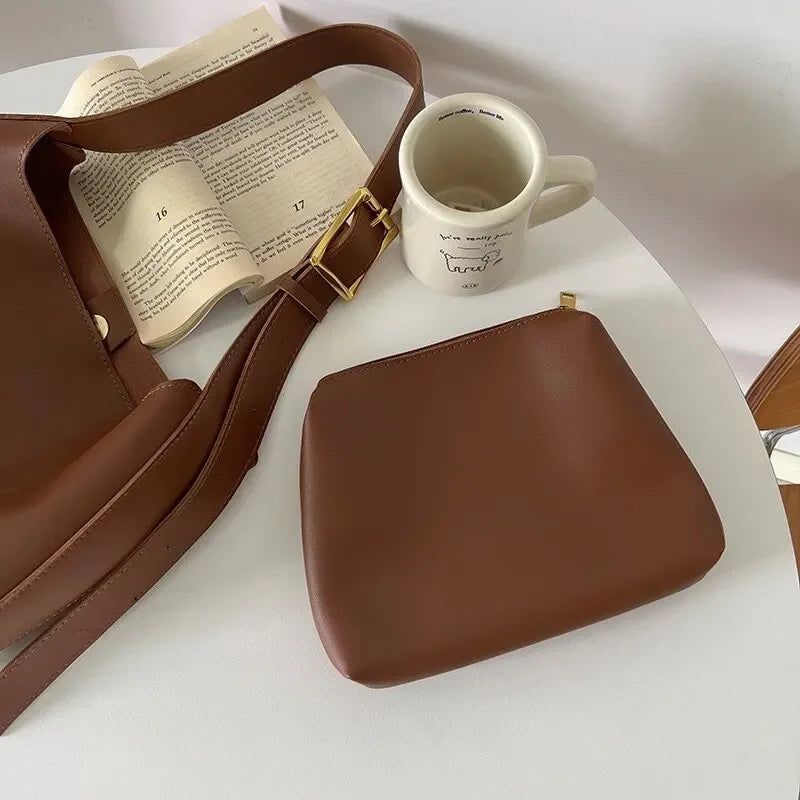 Minimalist PU Leather Bag