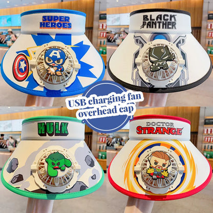 Disney Kids Cooling  USB Chargeable Sun Protection Fan Hat